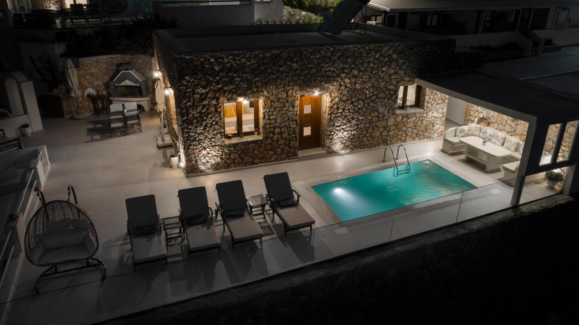 Dream Villa Santorini Vourvoúlos エクステリア 写真